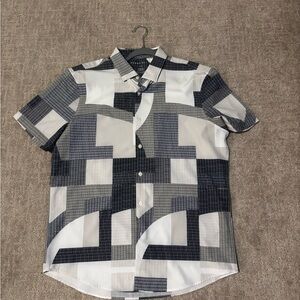 Perry Ellis Men's Geometric Pattern Shirt